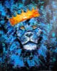 Painting by Maria Kononov from 2021 called "Lions Club"