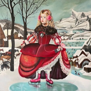 Painting by Maria Kononov from 2021 called "Winter Day"