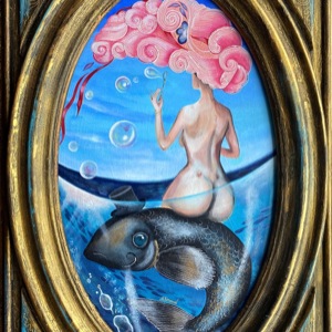 Painting by Maria Kononov from 2021 called "Sea Song"